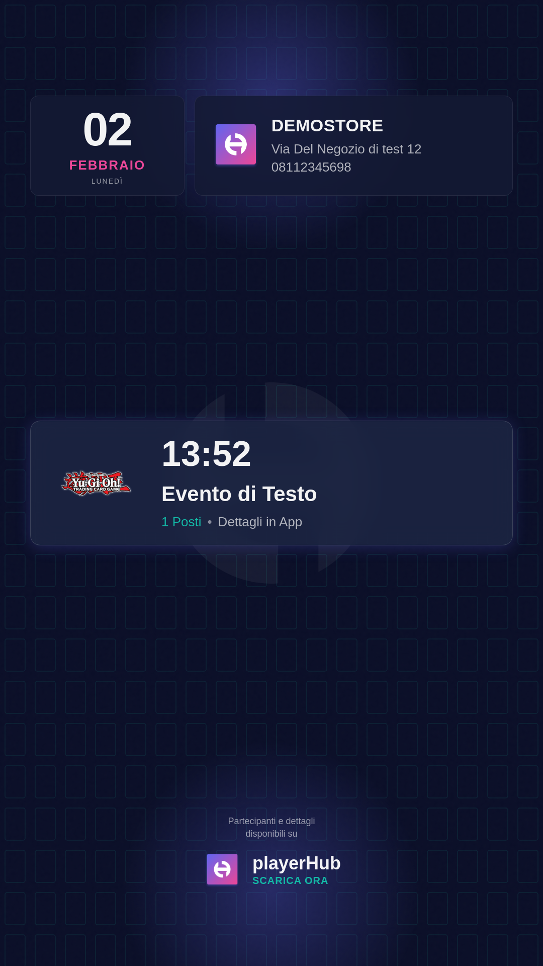 Esempio Story Instagram generata automaticamente per evento Yu-Gi-Oh